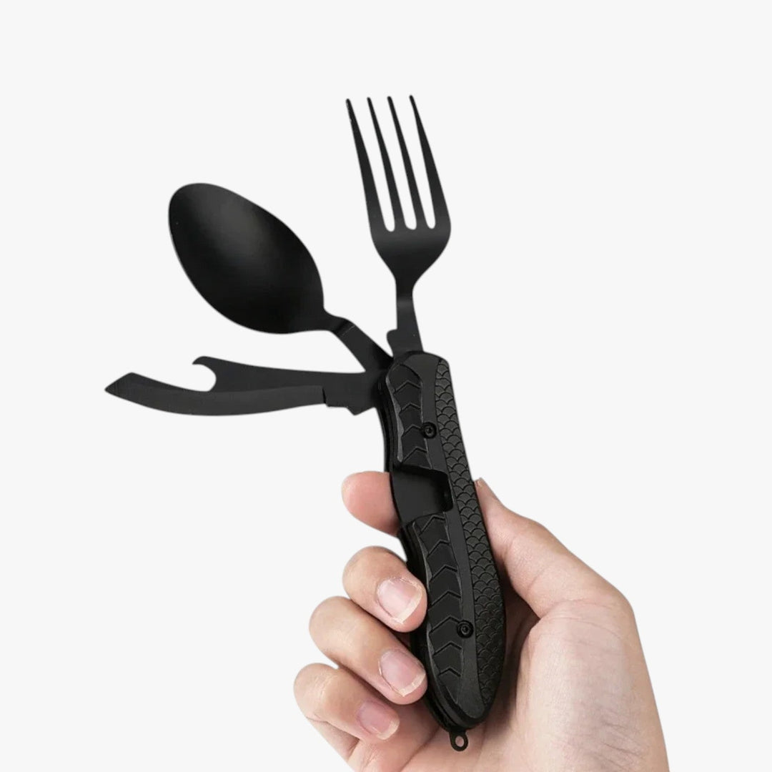 3-in-1 Folding Camping Cutlery Set