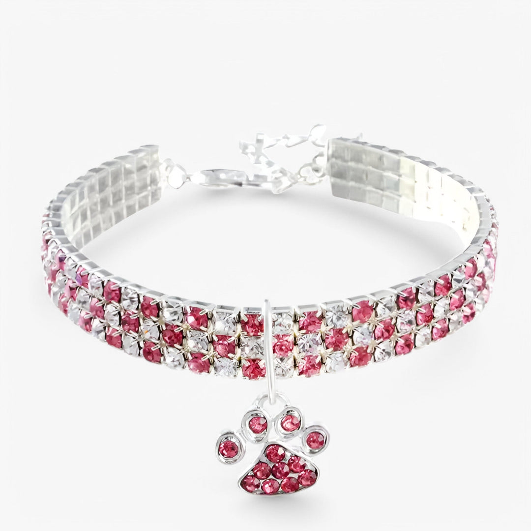 Crystal Necklace with Diamond Pendant