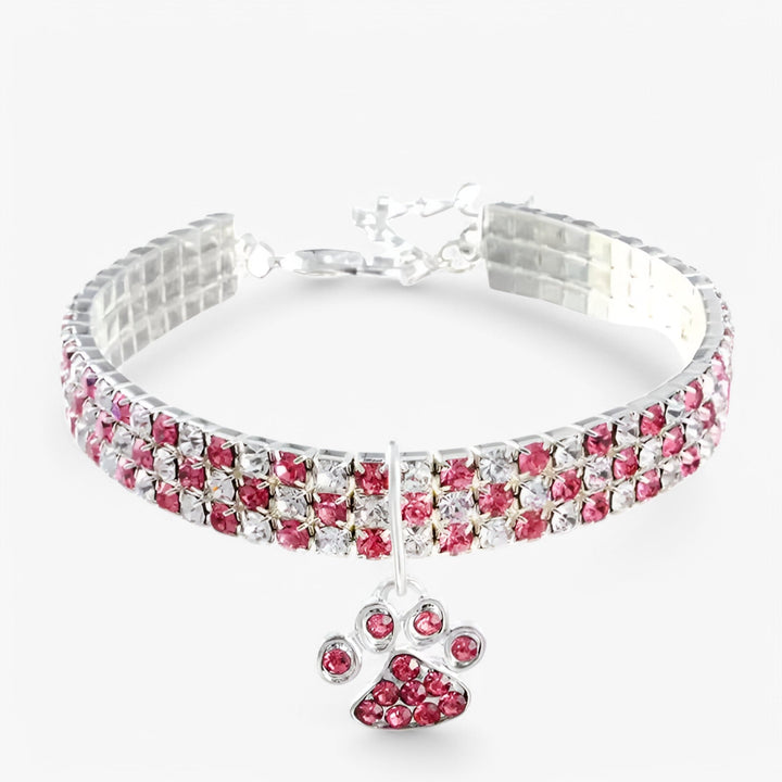 Crystal Necklace with Diamond Pendant