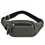 Waterproof Canvas Waist Bag Crossbody Bag Unisex Outdoor Sports