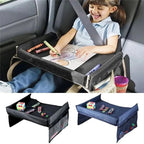 Children's Travel Tray Square Snack and Game Tray for Car Use