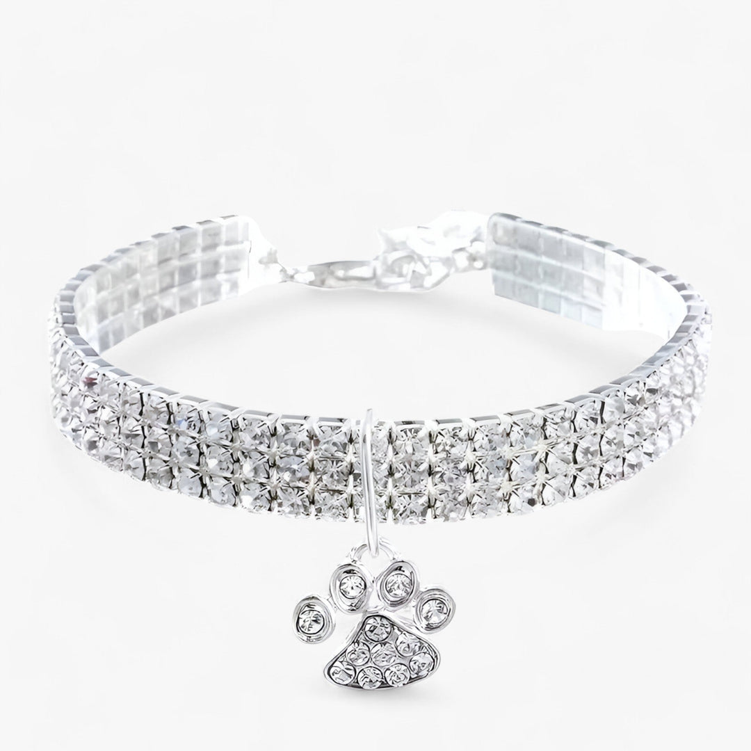 Crystal Necklace with Diamond Pendant