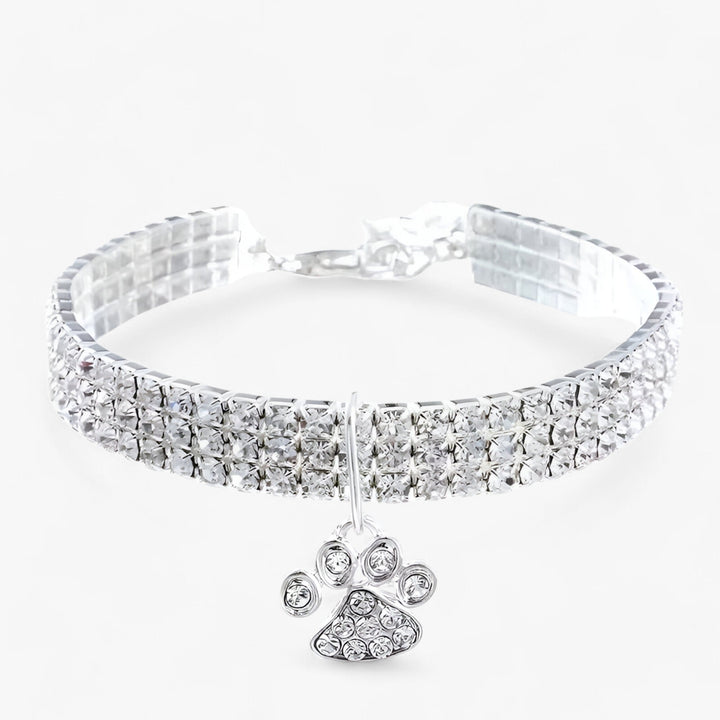 Crystal Necklace with Diamond Pendant