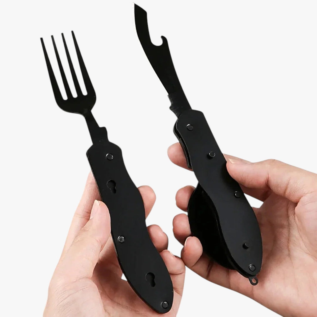 3-in-1 Folding Camping Cutlery Set