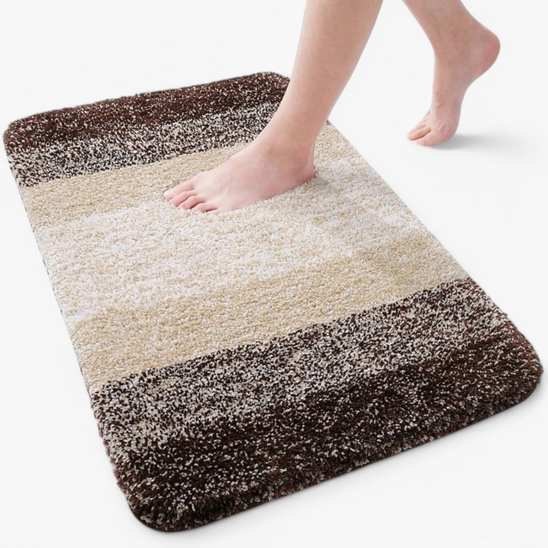 Absorbent Non-Slip Bath Mat for Dry Feet