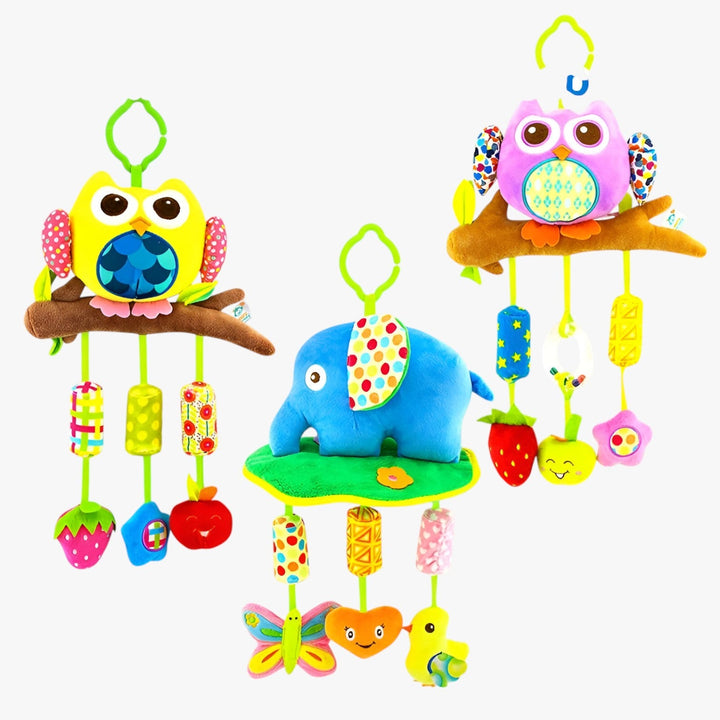 Soft Rattles for Stroller Sensory Development