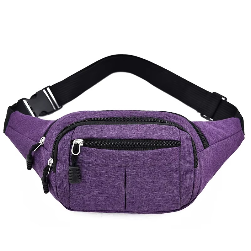 Waterproof Canvas Waist Bag Crossbody Bag Unisex Outdoor Sports
