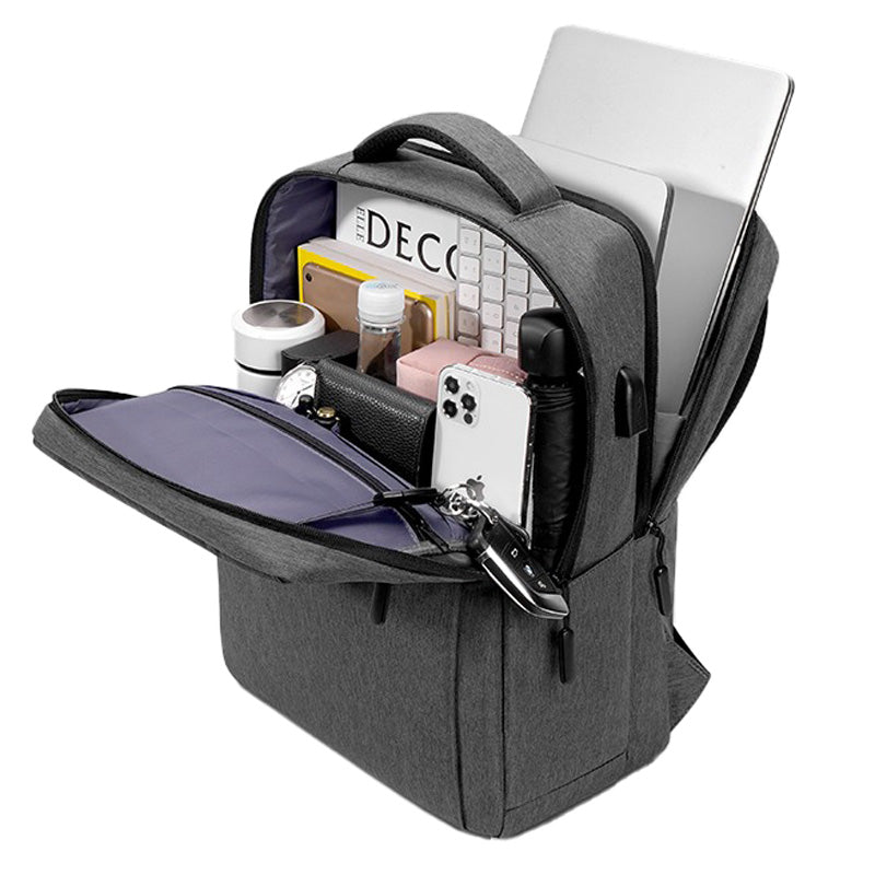 Anti-Theft Laptop Backpack with Security Lock and USB Charging Port