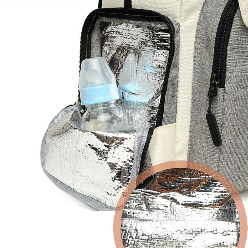 Insulated Diaper Backpack with Storage Pouch Baby Bag Backpack