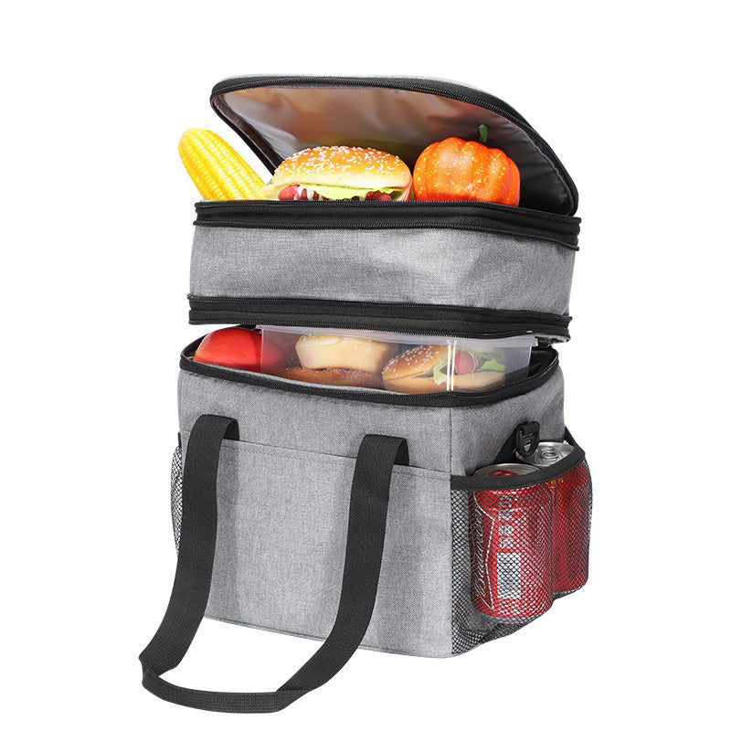 Insulated Expandable Cooler Tote Bag Travel Lunch Bag