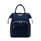Diaper Backpack Quilted with Insulated Bottle Compartment