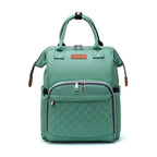 Diaper Backpack Quilted with Insulated Bottle Compartment