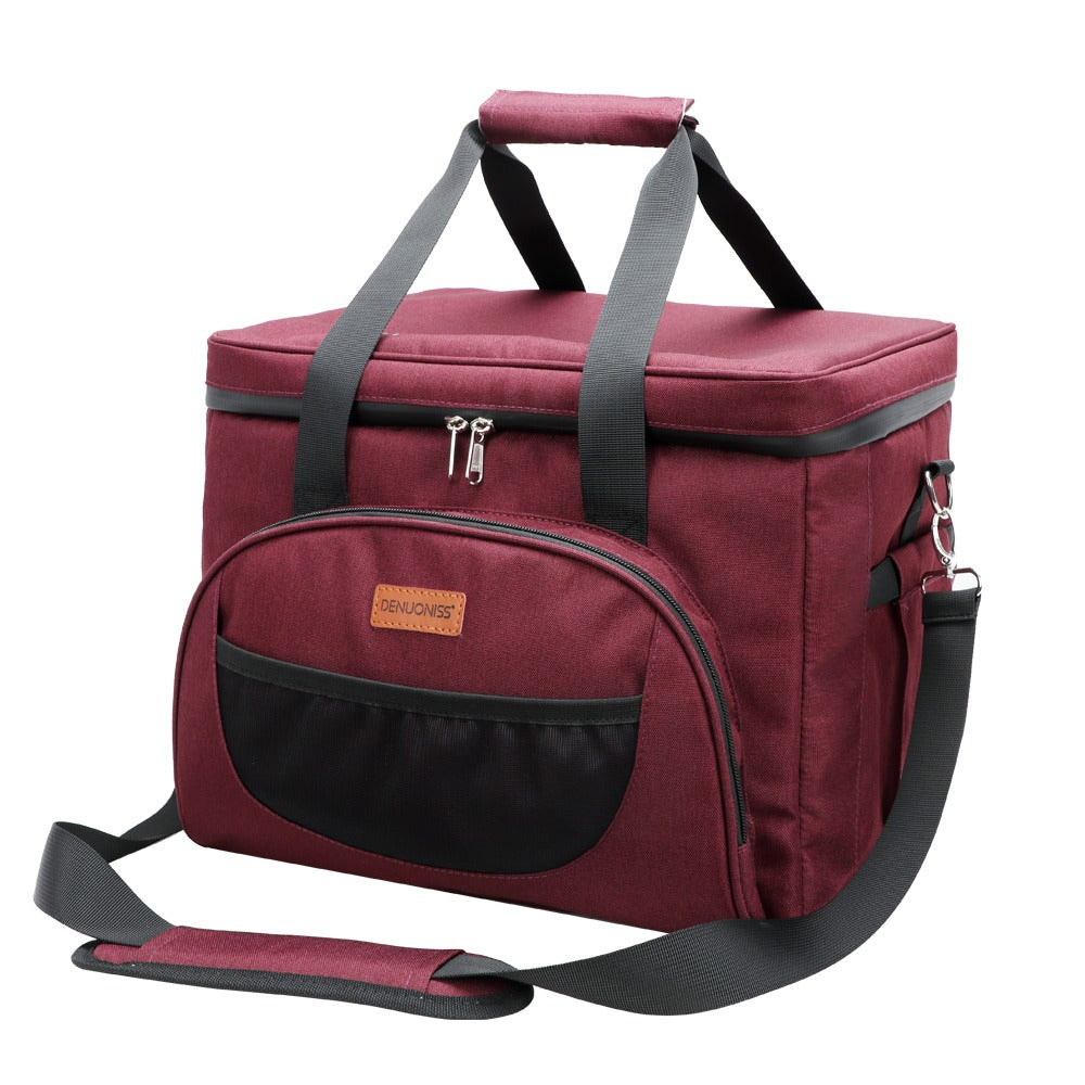 Insulated Cooler Bag Large Capacity Travel Tote Soft Sided Cooler
