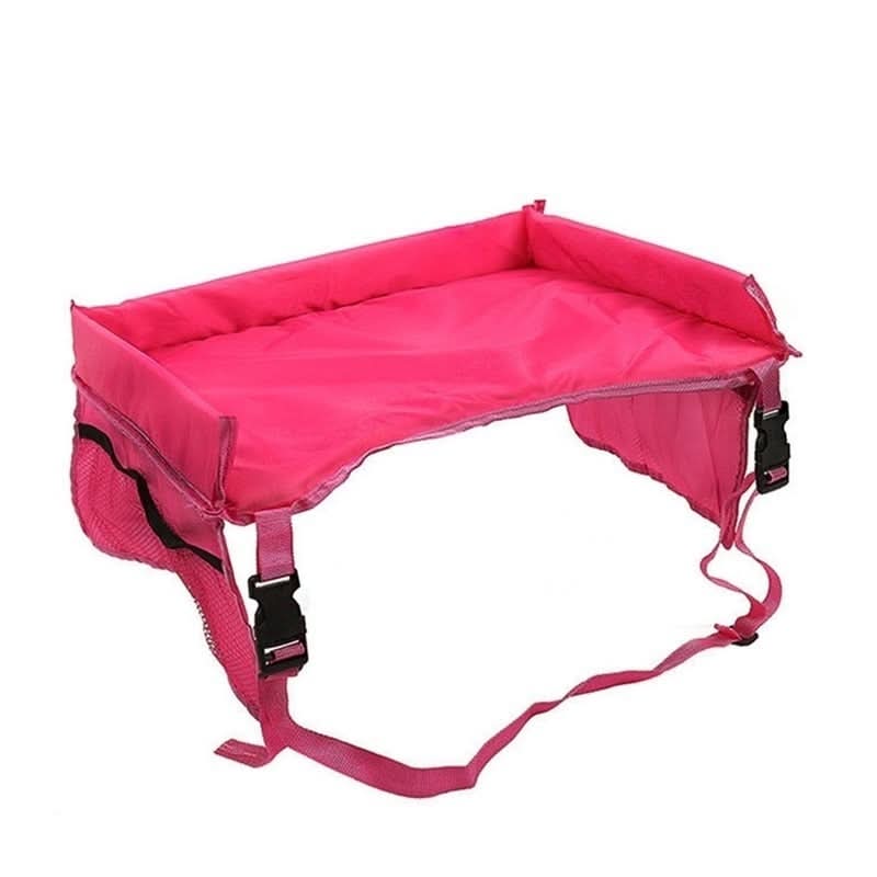 Children's Travel Tray Square Snack and Game Tray for Car Use