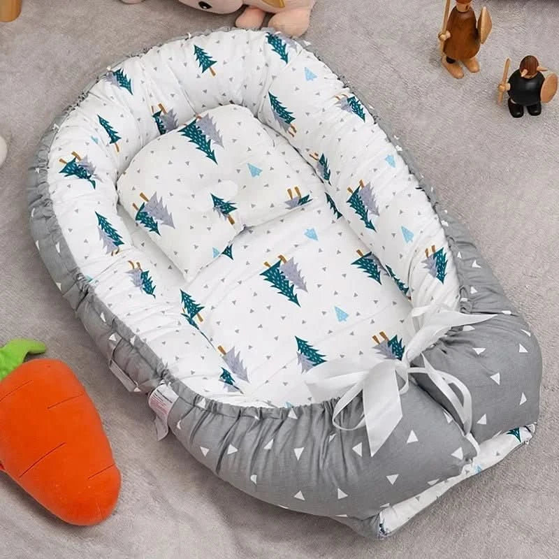 Foldable Portable Baby Crib Travel Bassinet for Infant Safe Sleep