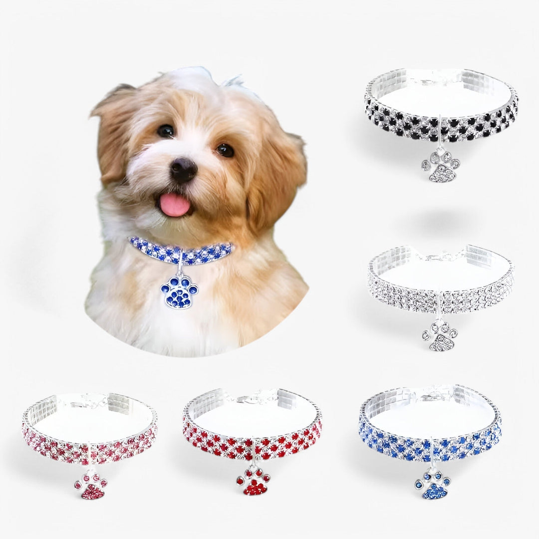 Crystal Necklace with Diamond Pendant