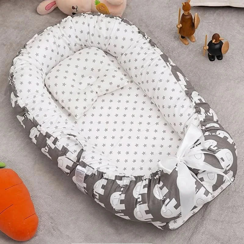 Foldable Portable Baby Crib Travel Bassinet for Infant Safe Sleep