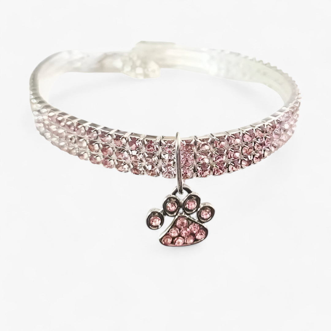 Crystal Necklace with Diamond Pendant