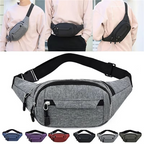Waterproof Canvas Waist Bag Crossbody Bag Unisex Outdoor Sports
