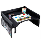 Children's Travel Tray Square Snack and Game Tray for Car Use