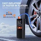 Portable Air Compressor 180 PSI with 25000mAh Battery and Digital Display