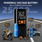 Portable Air Compressor 180 PSI with 25000mAh Battery and Digital Display