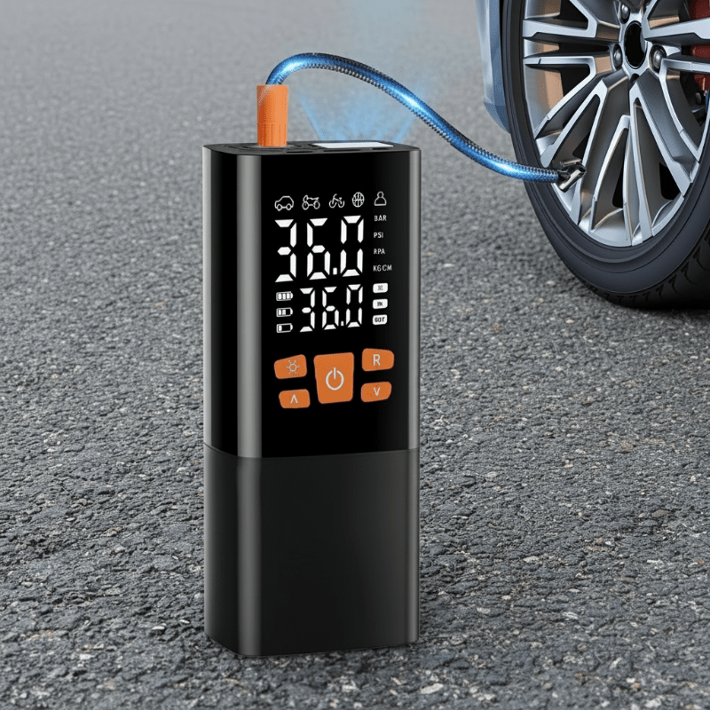 Portable Air Compressor 180 PSI with 25000mAh Battery and Digital Display