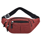 Waterproof Canvas Waist Bag Crossbody Bag Unisex Outdoor Sports
