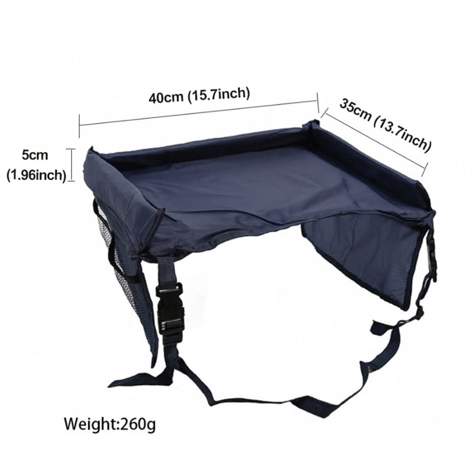 Children's Travel Tray Square Snack and Game Tray for Car Use