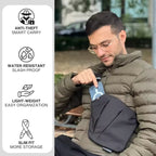 Anti Theft Crossbody Bag RFID Blocking Water Resistant Travel Bag