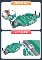 Portable Tabletop Foosball Game 2 Player Table Football Set