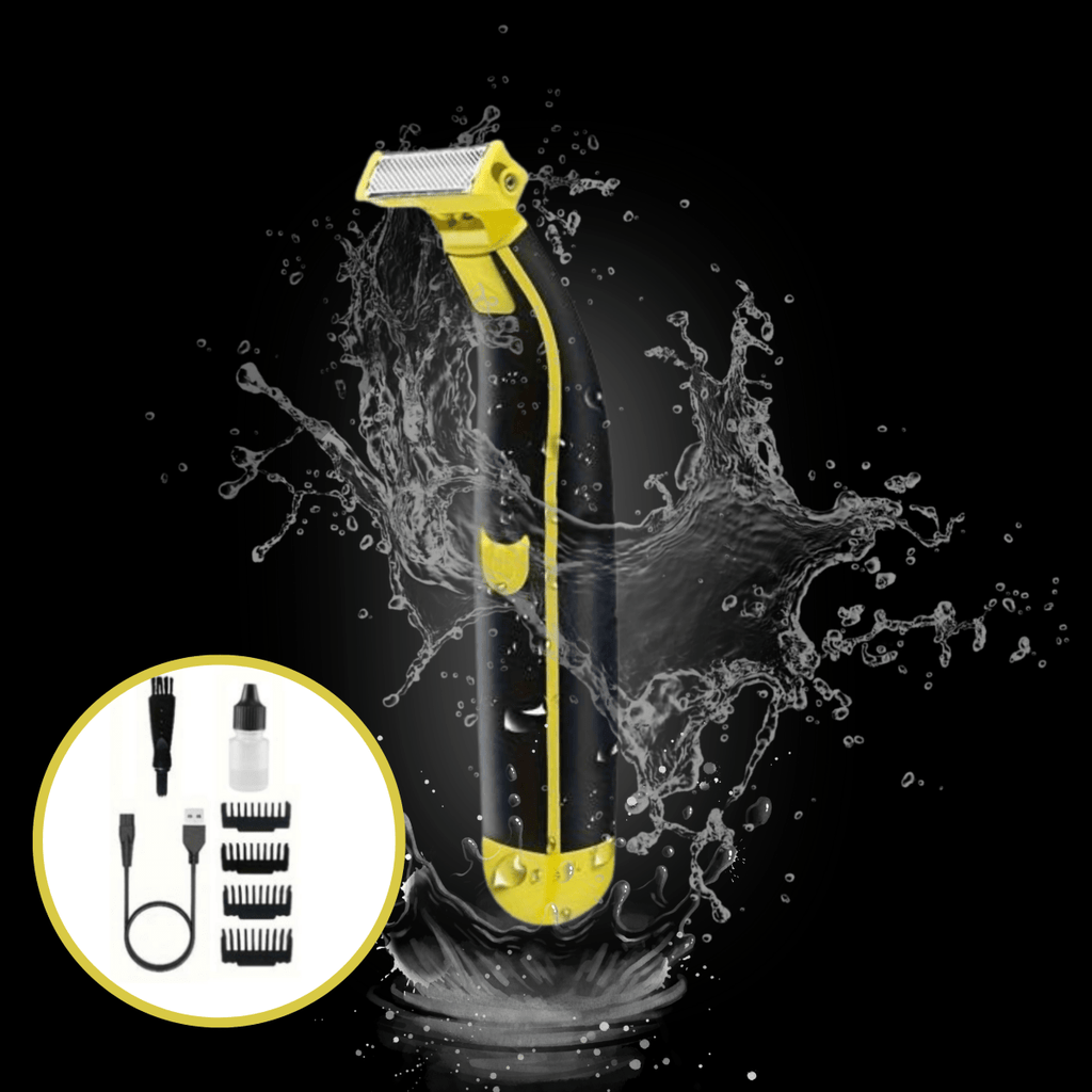Body Groomer Wet Dry Shaver Dual Blade Men's Precision Grooming Tool