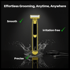 Body Groomer Wet Dry Shaver Dual Blade Men's Precision Grooming Tool