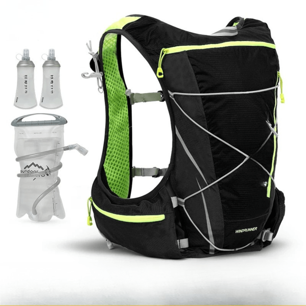 Breathable Hydration Backpack 8L with 1.5L Water Bladder for Running Cycling