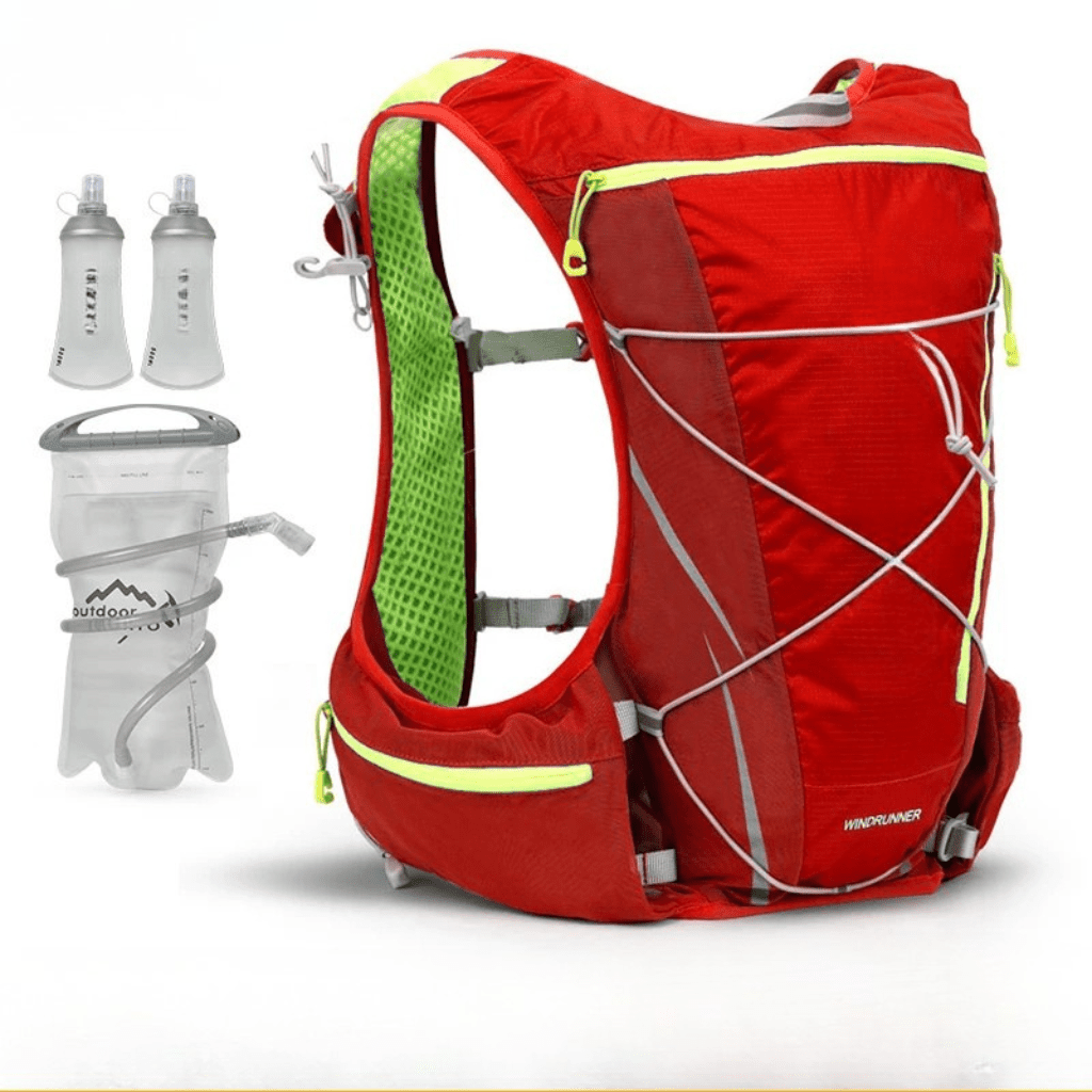 Breathable Hydration Backpack 8L with 1.5L Water Bladder for Running Cycling