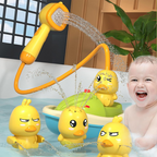 Bath Toy Set Interactive Shower Toy with Floating Ducks