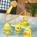 Bath Toy Set Interactive Shower Toy with Floating Ducks
