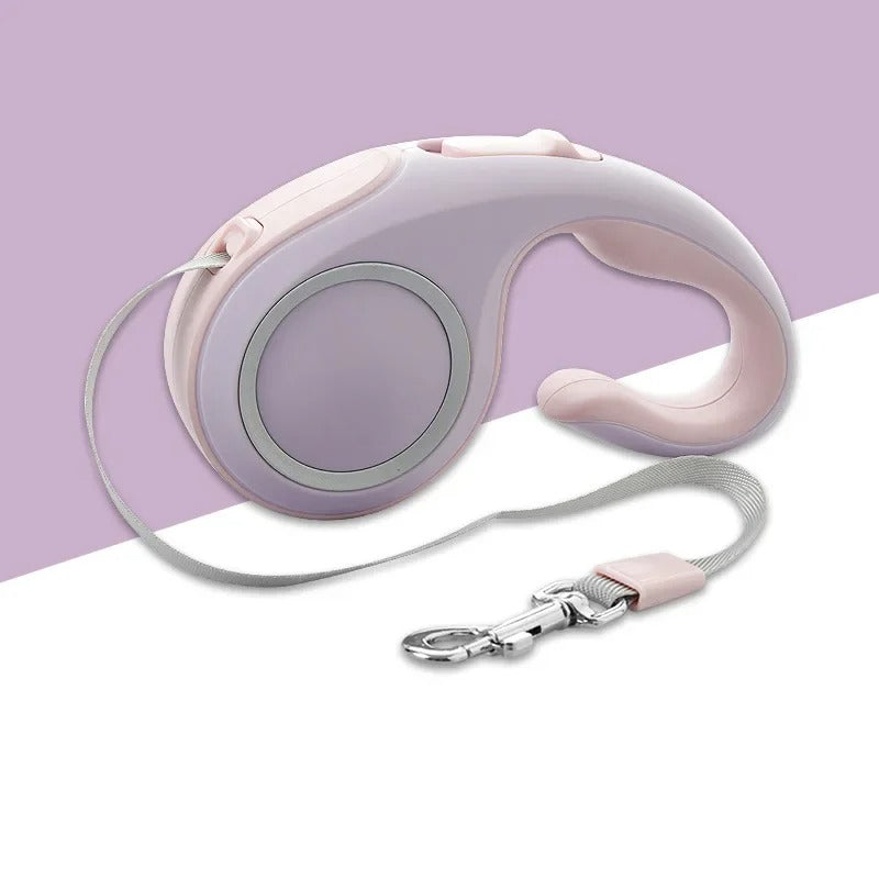 Retractable Dog Leash with Ergonomic Handle and Auto Lock Mechanism