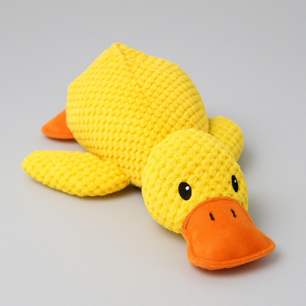 Plush Duck Dog Toy Interactive Chew Toy for Mental Stimulation