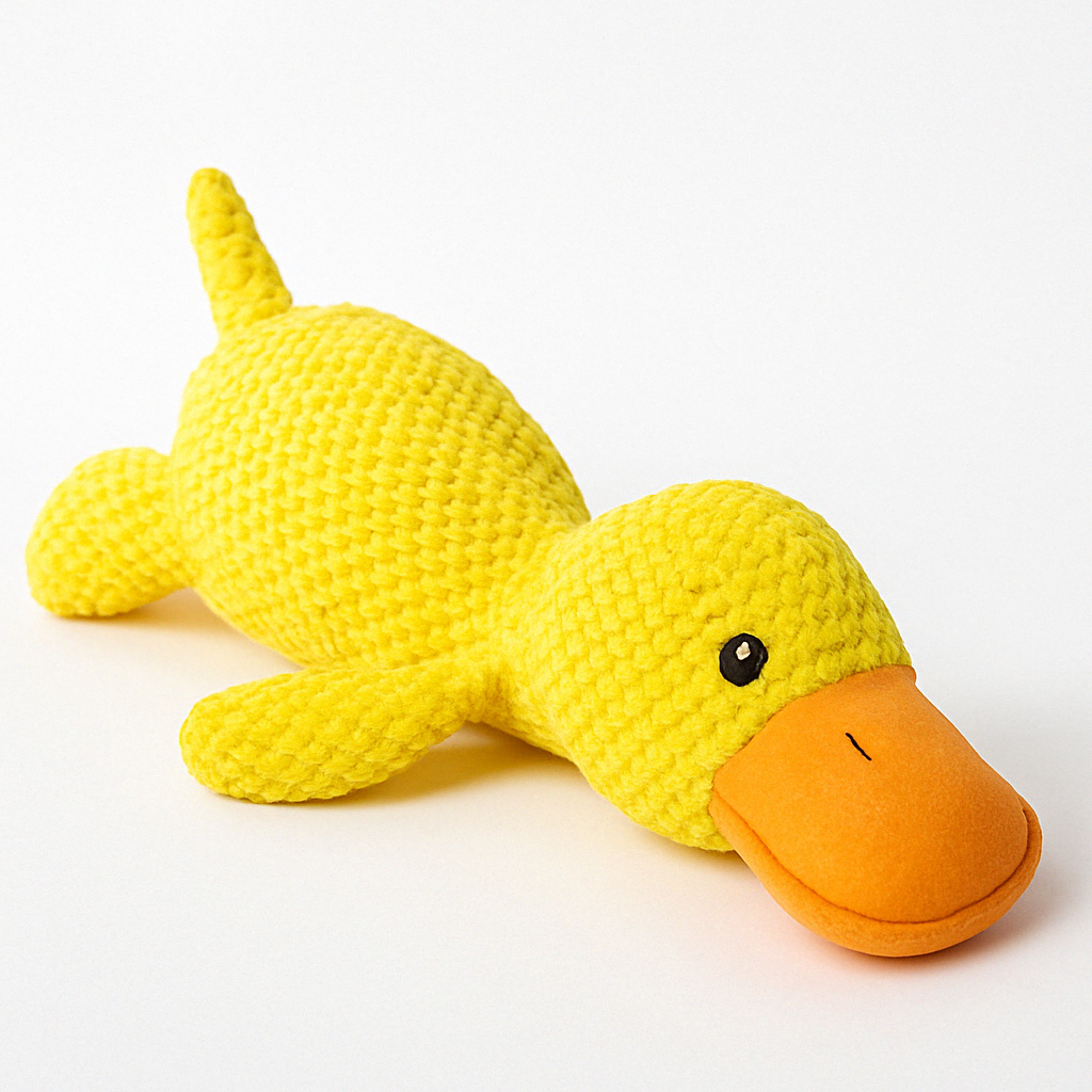 Plush Duck Dog Toy Interactive Chew Toy for Mental Stimulation