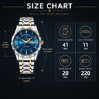 Titanium Sports Watch Men Circular Analog Quartz Wristwatch