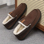 Men's Warm Loafers Synthetic Wool Slip-On Shoes