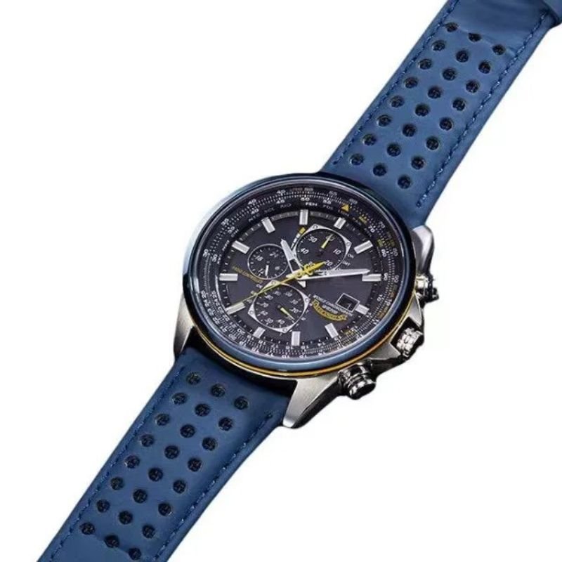 Men's Quartz Watch Circular Luminous Dial Waterproof Analog Wristwatch