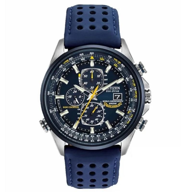 Men's Quartz Watch Circular Luminous Dial Waterproof Analog Wristwatch