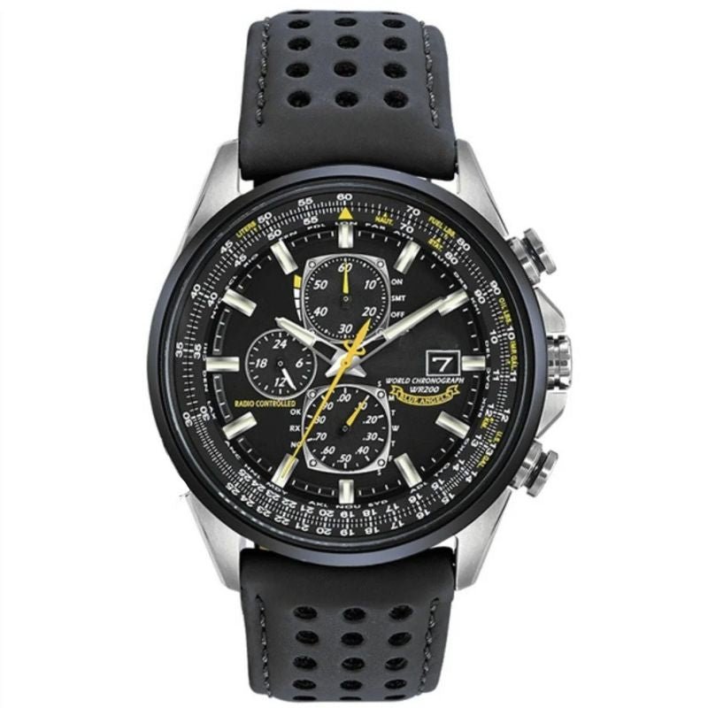Men's Quartz Watch Circular Luminous Dial Waterproof Analog Wristwatch