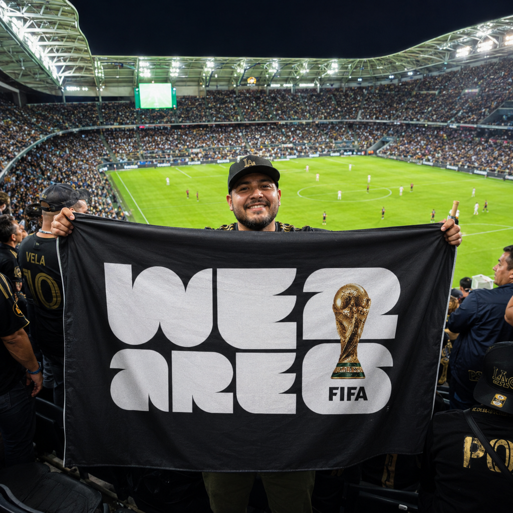 World Cup 2026 Commemorative Rectangular Supporter Fan Flag