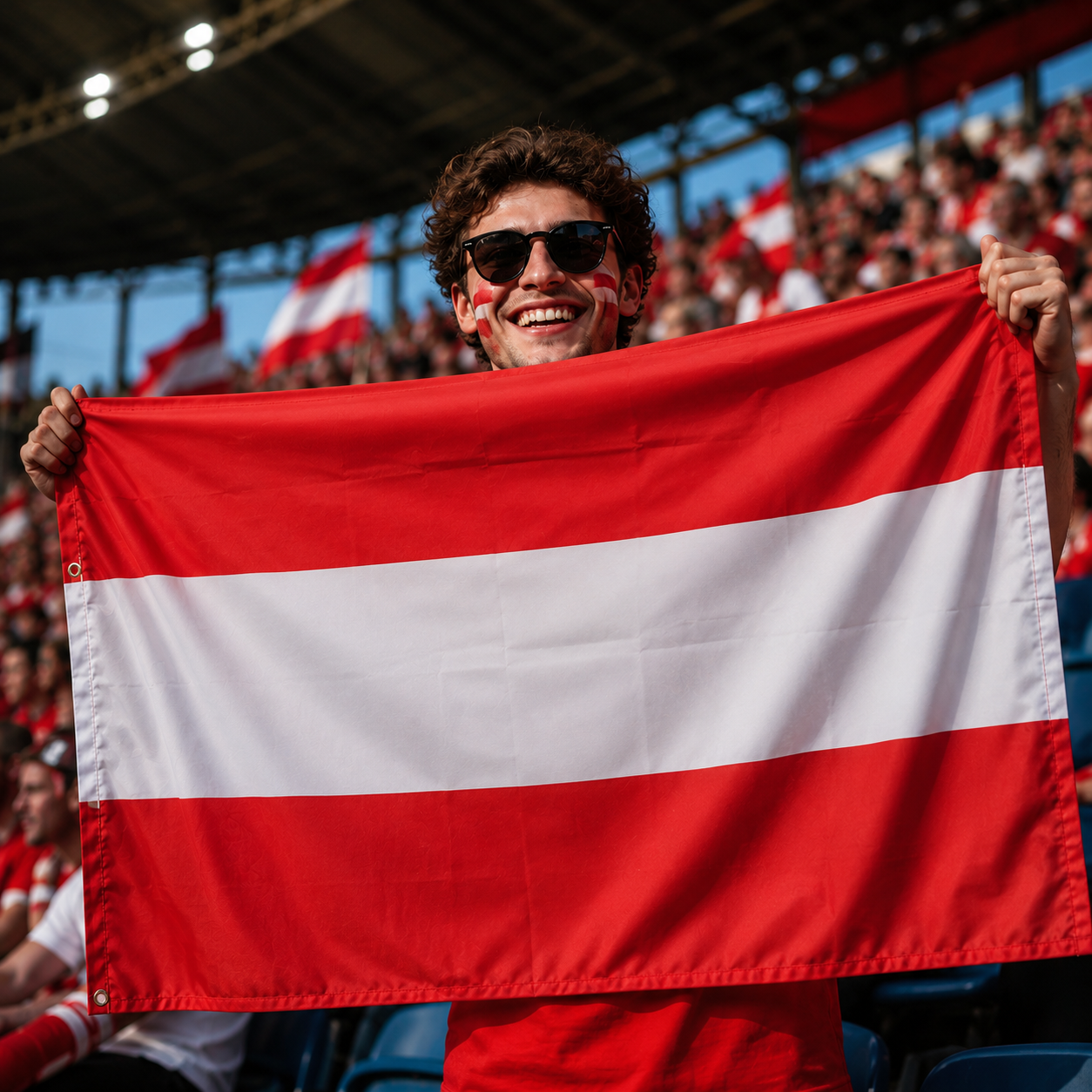 Austria 2026 World Cup National Flag Rectangular Fan Supporter Flag