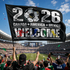 World Cup 2026 America Mexico Supporter Fan Flag Rectangle