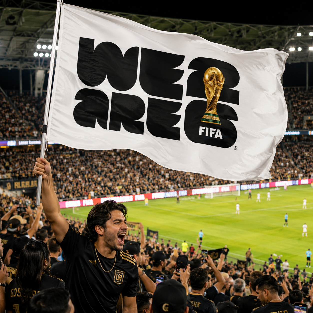 FIFA World Cup 2026 Rectangular Supporter Fan Flag