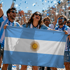 Argentina 2026 World Cup Rectangular Wearable Fan Flag 90x150 cm